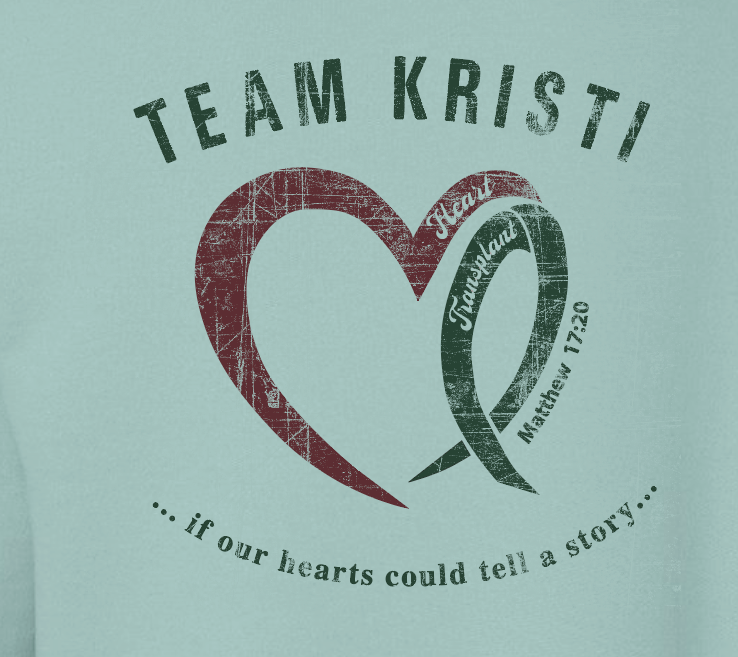 Team Kristi "Heart" Design Crewneck Sweatshirt (adult)