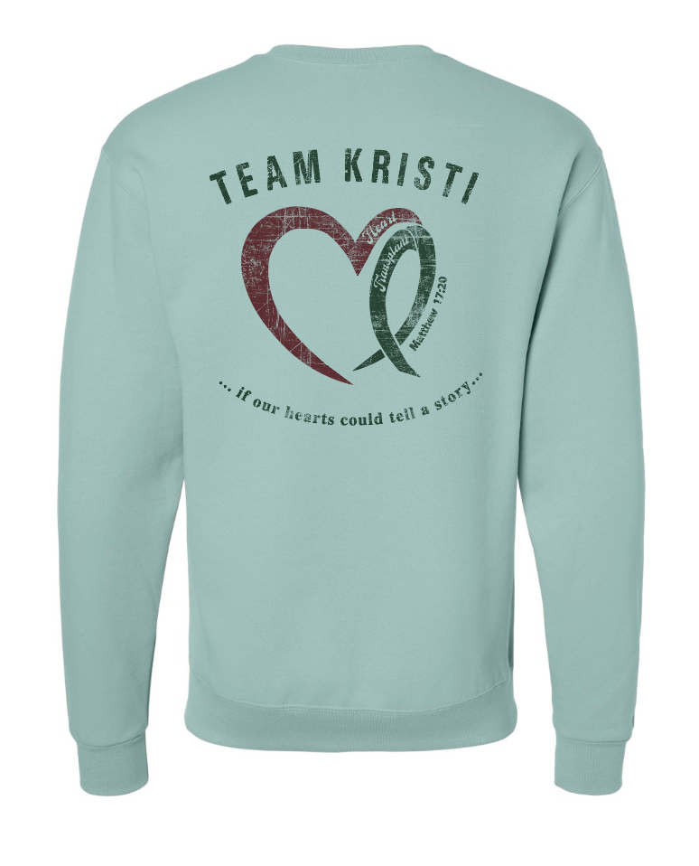 Team Kristi "Heart" Design Crewneck Sweatshirt (adult)