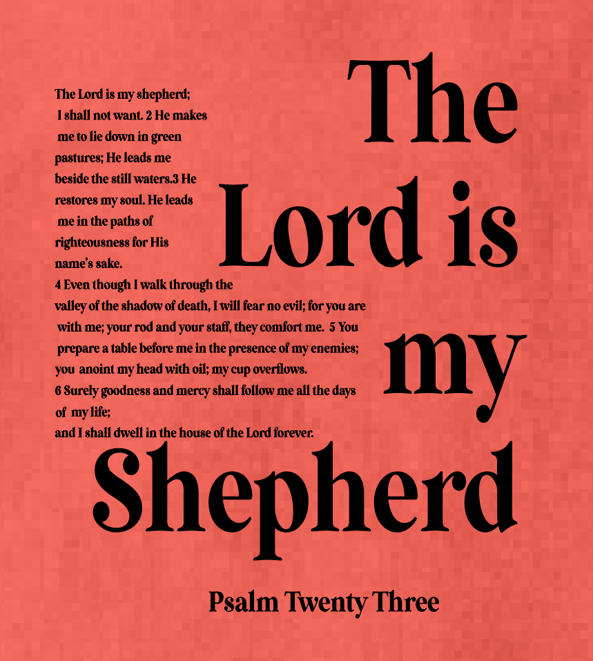 St. Andrews "Psalm 23" Design Comfort Colors S/S T-shirt (paprika)(adult)