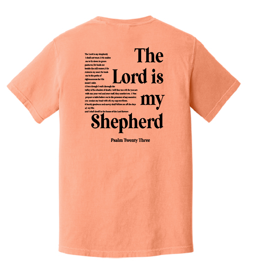 St. Andrews "Psalm 23" Design Comfort Colors S/S T-shirt (melon)(youth)