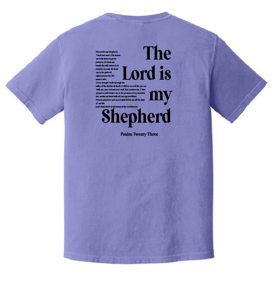 St. Andrews "Psalm 23" Design Comfort Colors S/S T-shirt (violet)(youth)