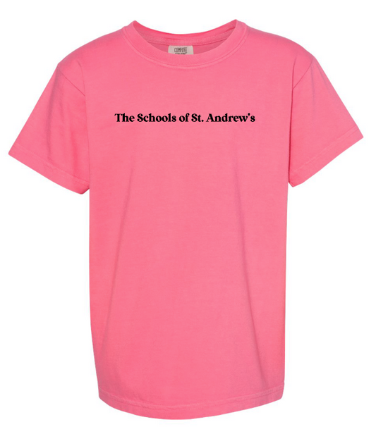 St. Andrews "Psalm 23" Design Comfort Colors S/S T-shirt (watermelon)(youth)