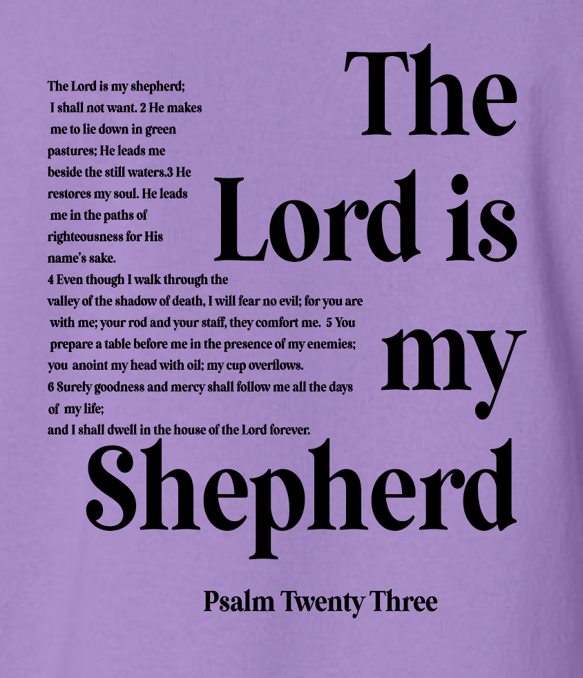 St. Andrews "Psalm 23" Design Rabbit Skins S/S T-shirt (lavender)(infant/toddler)