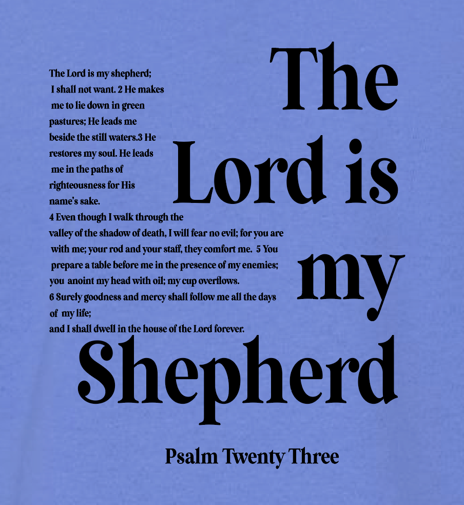 St. Andrews "Psalm 23" Design Rabbit Skins S/S T-shirt (c. blue)(infant/toddler)