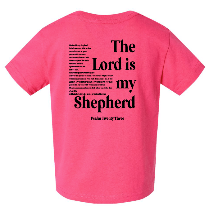 St. Andrews "Psalm 23" Design Rabbit Skins S/S T-shirt (hot pink)(infant/toddler)