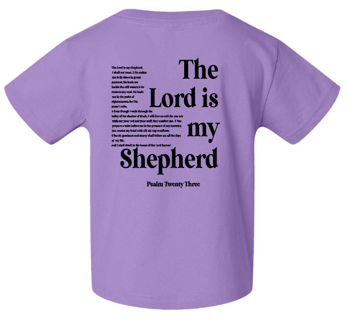 St. Andrews "Psalm 23" Design Rabbit Skins S/S T-shirt (lavender)(infant/toddler)