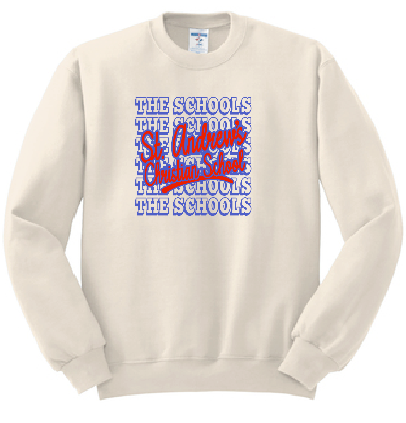 St. Andrews "SACS" Design Jerzees Crewneck Sweatshirt (adult)