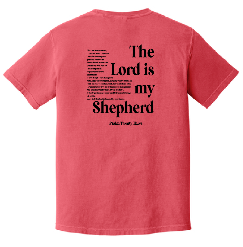 St. Andrews "Psalm 23" Design Comfort Colors S/S T-shirt (paprika)(adult)