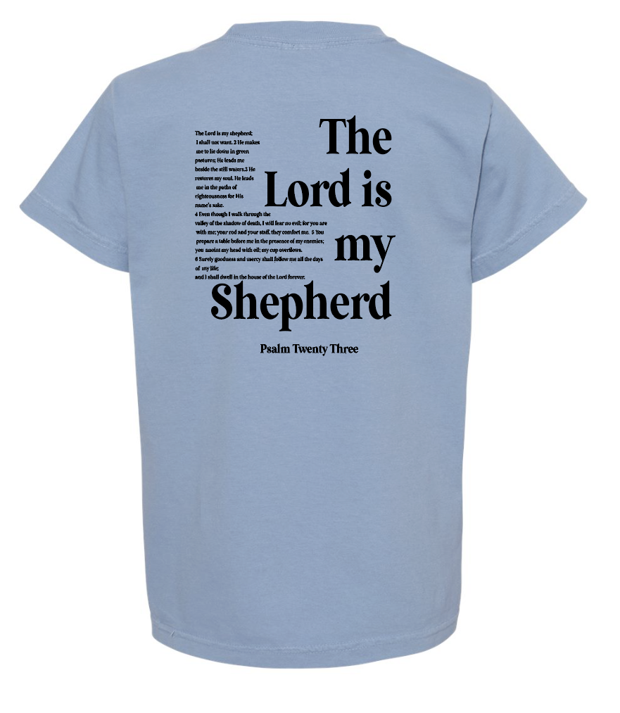 St. Andrews "Psalm 23" Design Comfort Colors S/S T-shirt (wash denim)(youth)