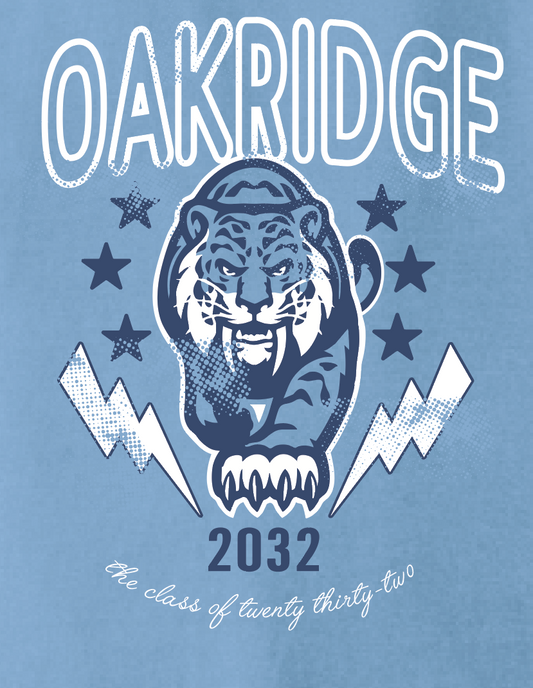 Oakridge 6th "Class of 2032" Design S/S T-shirt (blue)