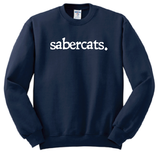 Southmoore PTSA "Typewriter" Design Crewneck Sweatshirt (navy)