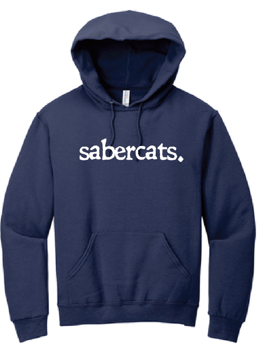 Southmoore PTSA "Typewriter" Design Hooded Sweatshirt (navy)