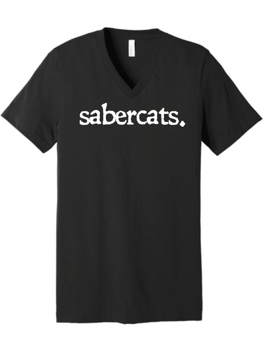 Southmoore PTSA "Typewriter" Design S/S V-neck T-shirt (black)