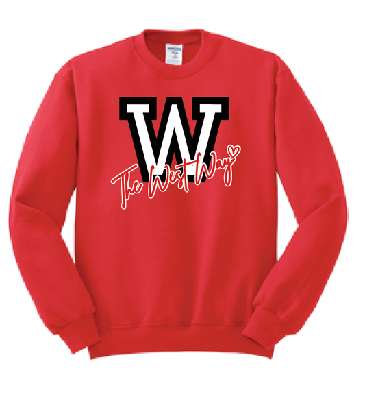 Moore West Staff "West Way" Design Crewneck Sweatshirt