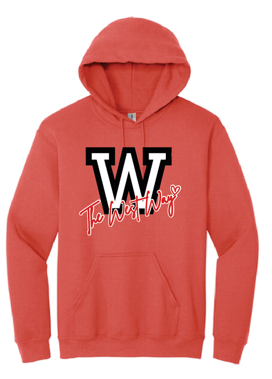 Moore West Staff "West Way" Design Hooded Sweatshirt