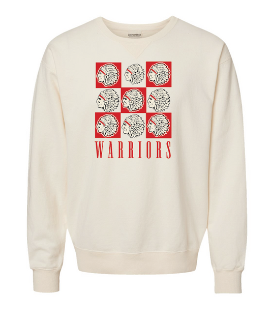 Washington (OK) Elementary "Mascot Checker" Design Comfort Washed by Hanes Sweatshirt