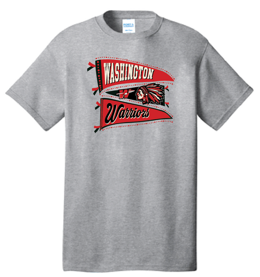 Washington (OK) Elementary "Pennants" Design Softstyle S/S T-shirt