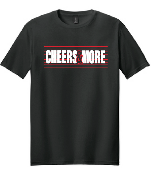 Cheers and More "Stripe" Design S/S BellaCanvas T-shirt