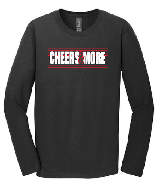 Cheers and More "Stripe" Design L/S BellaCanvas T-shirt