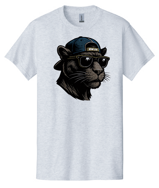 Highland West Cheer "Cool Panther" Design S/S T-shirt