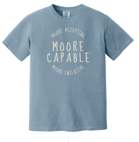 MPS SPED "Moore Capable" Design S/S T-shirt (washed denim)