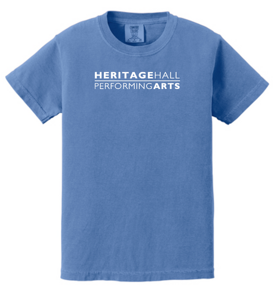 Heritage Hall Performing Arts "Logo" Design S/S T-shirt (flo blue)