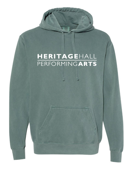 Heritage Hall Performing Arts "Logo" Design Hooded Sweatshirt (blue spruce) (adult)