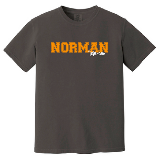 NHS Baseball "Simple Straight" Design S/S T-shirt (pepper)