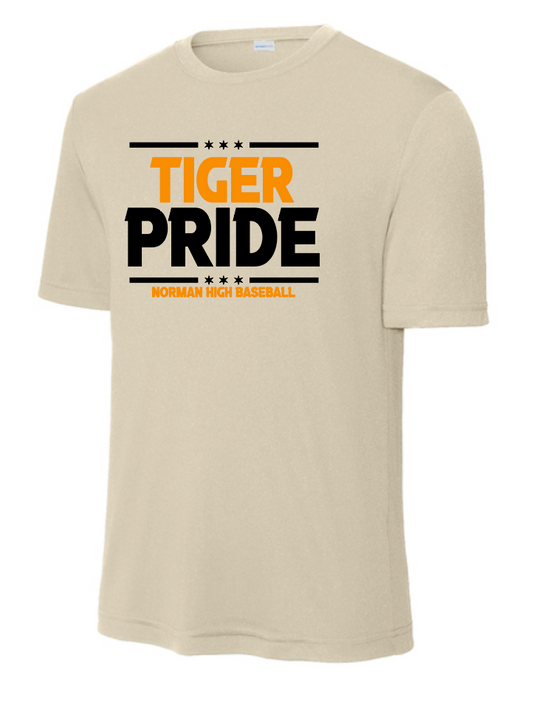 NHS Baseball "Pride" Design S/S Moisture Wicking T-shirt (sand)