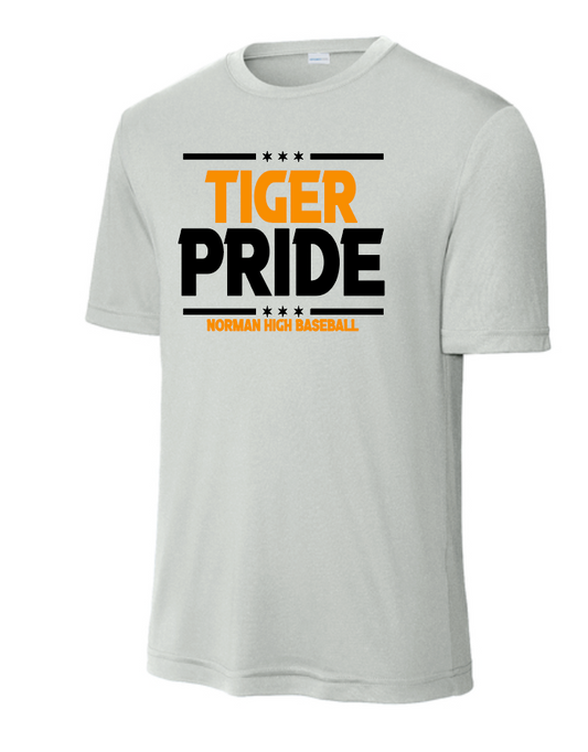NHS Baseball "Pride" Design S/S Moisture Wicking T-shirt (silver)