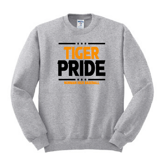 NHS Baseball "Pride" Design Crewneck Sweatshirt (heather)