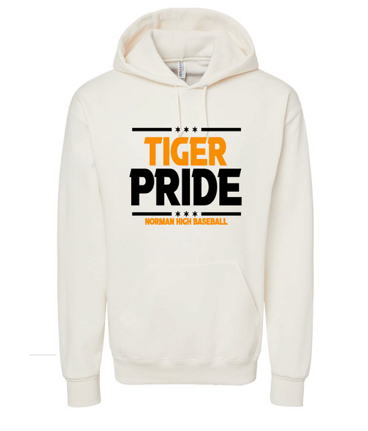 NHS Baseball "Pride" Design Hooded Sweatshirt (natural)