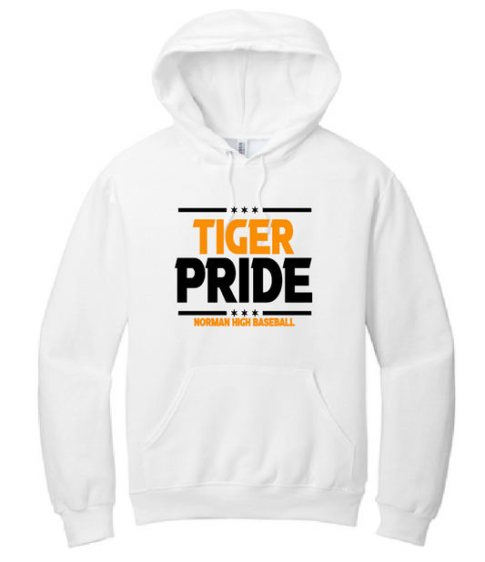 NHS Baseball "Pride" Design Hooded Sweatshirt (white)