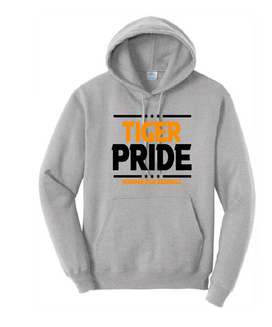 NHS Baseball "Pride" Design Hooded Sweatshirt (heather)