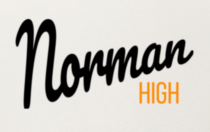 NHS Baseball "Norman High" Logo Legacy Cap (white)