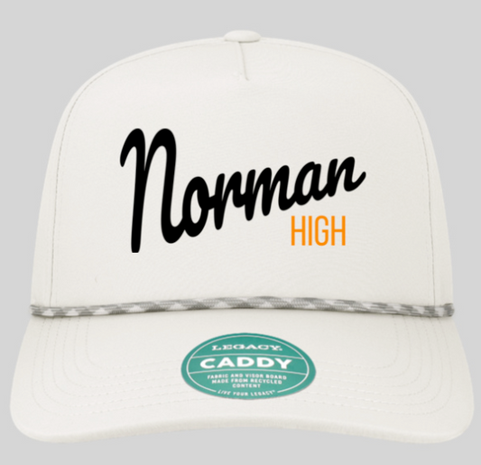 NHS Baseball "Norman High" Logo Legacy Cap (white)