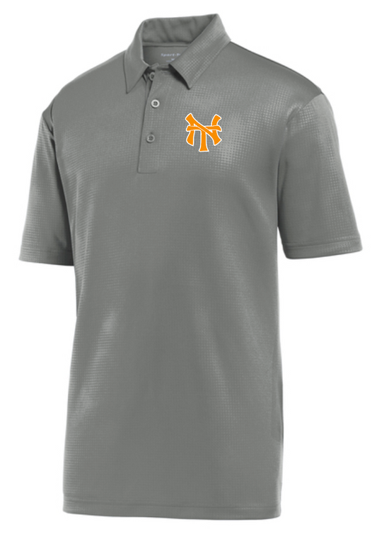 NHS Baseball "NT" Design Moisture Wicking Polo (dark grey)