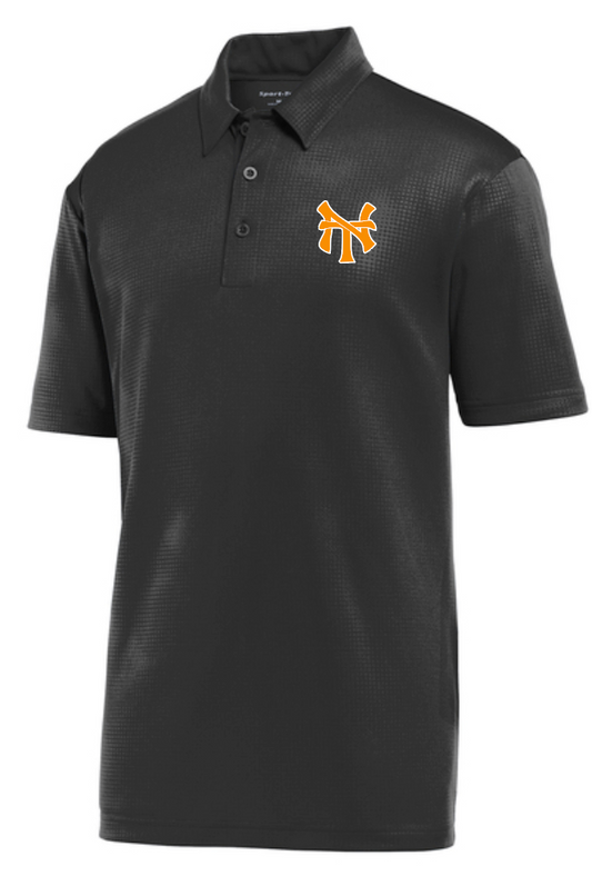 NHS Baseball "NT" Design Moisture Wicking Polo (black)