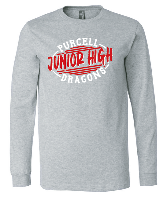 Purcell Jr High STUCO L/S T-shirt (heather)