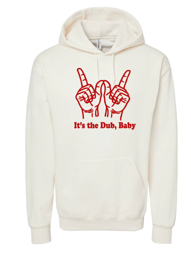 Washington STUCO "It's the Dub, Baby" Design Hooded Sweatshirt (cream)
