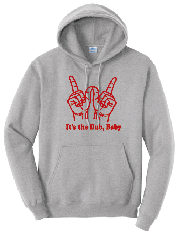 Washington STUCO "It's the Dub, Baby" Design Hooded Sweatshirt (heather)