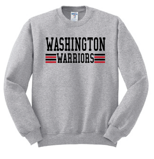 Washington High "Simple Stripe" Crewneck Sweatshirt