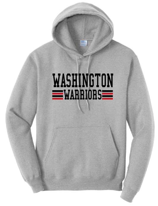 Washington High "Simple Stripe" Hooded Sweatshirt