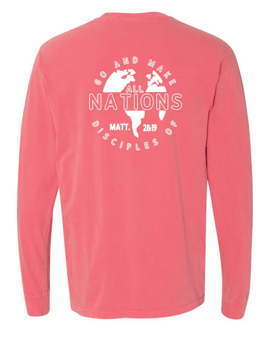 Calvary Baptist Church Comfort Colors L/S T-shirt (watermelon)