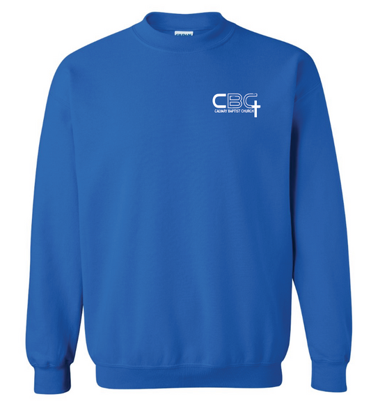 Calvary Baptist Church Gildan Crewneck Sweatshirt (royal)