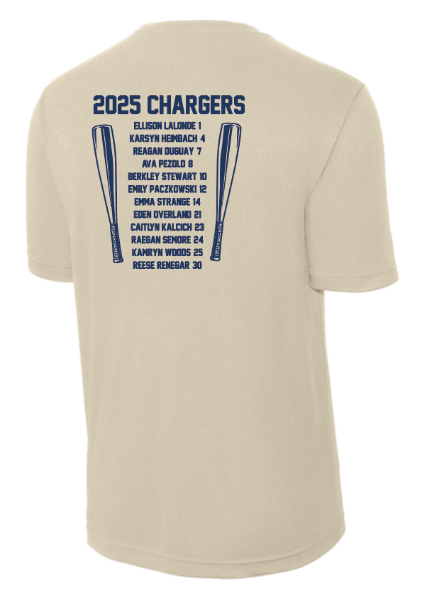Heritage Hall Softball Moisture Wicking S/S T-shirt (with roster)