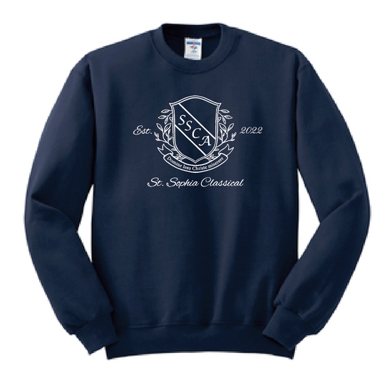 St. Sophia "Crest" Design Crewneck Sweatshirt (Adult)