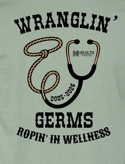 NPS Health Services "Western" Design Unisex S/S T-shirt (sage)