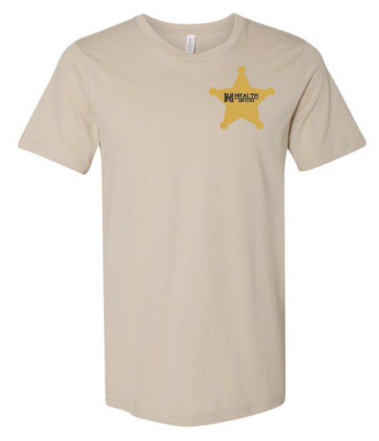 NPS Health Services "Western" Design Unisex S/S T-shirt (tan)