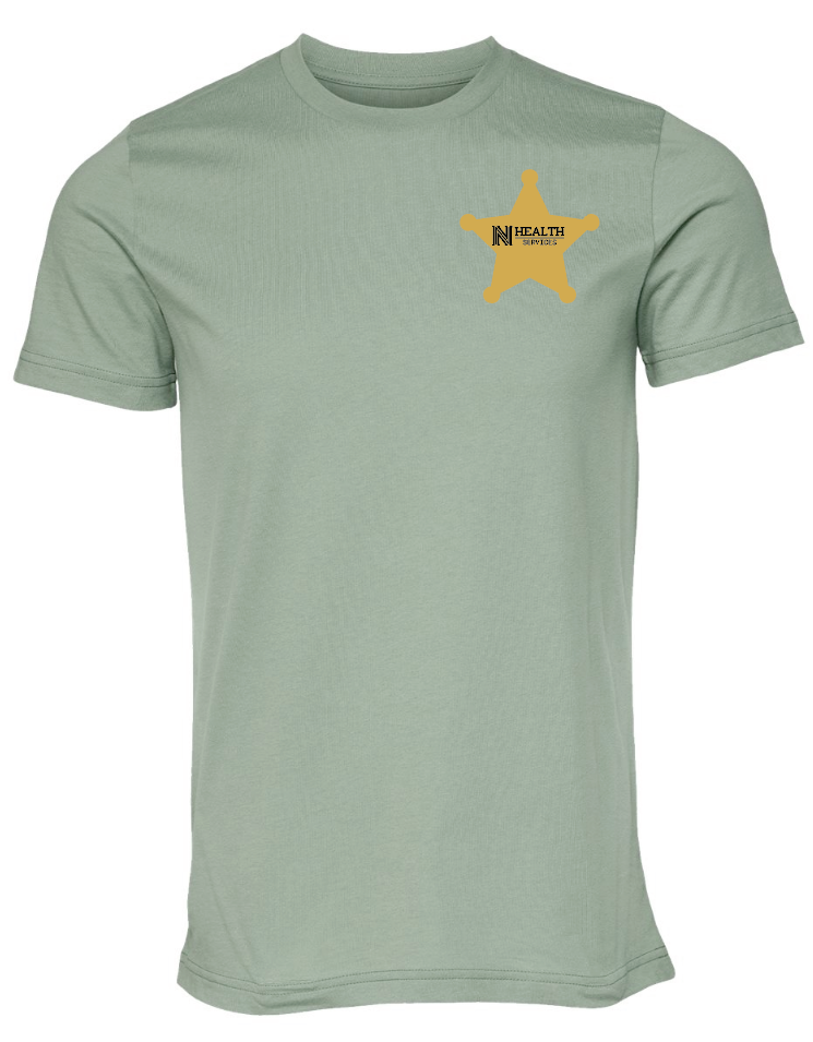 NPS Health Services "Western" Design Unisex S/S T-shirt (sage)